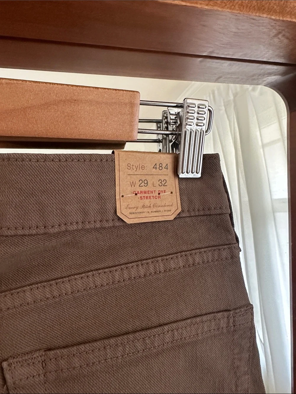 J.Crew 484 Slim Fit Pants NEW Brown Khaki Tan Stretch Chinos Mens 29x32
